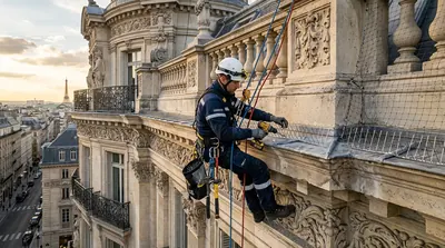 Filets et pics anti-pigeons à Paris