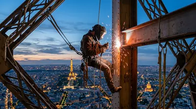 Travaux acrobatiques et accès difficile à Paris